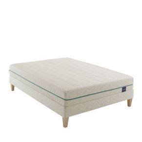 Ensemble matelas éco-responsable latex naturel, sommier et pieds Aube 700 - SOMEO