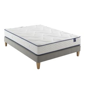 Ensemble matelas hôtellerie ressorts non-feu et anti-punaise, sommier et pieds Rêve 510 - SOMEO